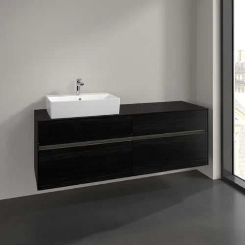VILLEROY BOCH Toaletní skříňka Collaro, s osvětlením, 4 výsuvy, 1600 x 548 x 500 mm, černý dub / černý dub #C135B0AB, obrázek 2