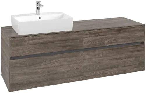 VILLEROY BOCH Toaletní skříňka Collaro, 4 výsuvy, 1600 x 548 x 500 mm, Kamenný dub / Kamenný dub #C13500RK