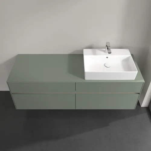 VILLEROY BOCH Toaletní skříňka Collaro, s osvětlením, 4 výsuvy, 1600 x 548 x 500 mm, Soft Green / Soft Green #C136B0AF, obrázek 4