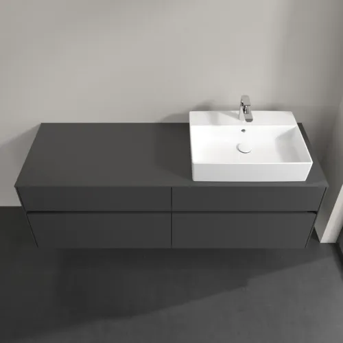 VILLEROY BOCH Toaletní skříňka Collaro, 4 výsuvy, 1600 x 548 x 500 mm, grafitová / grafitová #C13600VR, obrázek 4