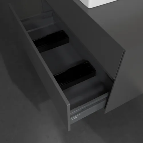 VILLEROY BOCH Collaro toaletní skříňka, 2 výsuvy, 1000 x 548 x 500 mm, grafit / grafit #C12600VR, obrázek 6