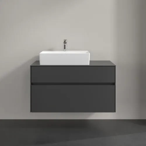 VILLEROY BOCH Collaro toaletní skříňka, 2 výsuvy, 1000 x 548 x 500 mm, grafit / grafit #C12600VR, obrázek 3