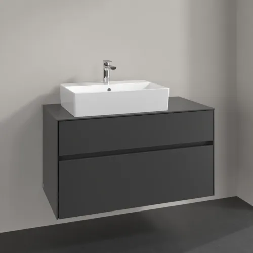 VILLEROY BOCH Collaro toaletní skříňka, 2 výsuvy, 1000 x 548 x 500 mm, grafit / grafit #C12600VR, obrázek 2