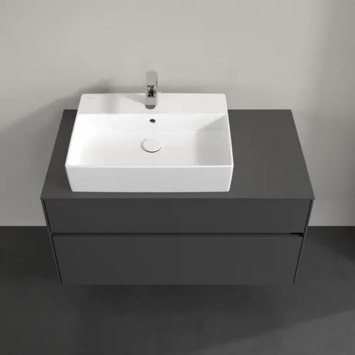 VILLEROY BOCH Collaro toaletní skříňka, 2 výsuvy, 1000 x 548 x 500 mm, grafit / grafit #C12600VR, obrázek 4