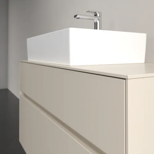 VILLEROY BOCH Toaletní skříňka Collaro, 2 výsuvy, 1000 x 548 x 500 mm, Cashmere Grey / Cashmere Grey #C12600VN, obrázek 5