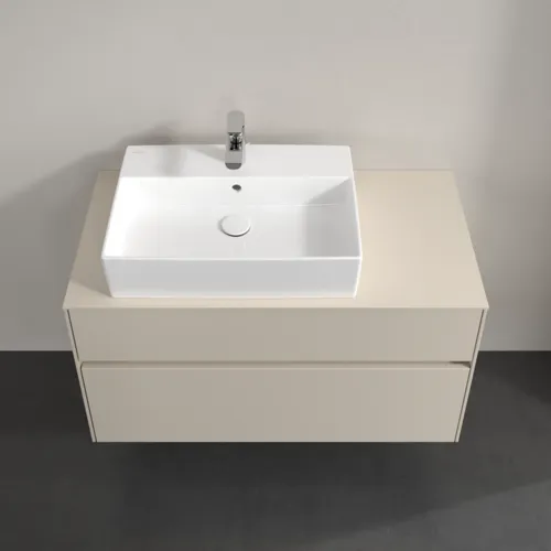 VILLEROY BOCH Toaletní skříňka Collaro, 2 výsuvy, 1000 x 548 x 500 mm, Cashmere Grey / Cashmere Grey #C12600VN, obrázek 4