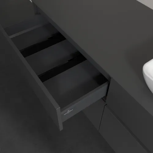 VILLEROY BOCH Toaletní skříňka Collaro, 4 výsuvy, 1400 x 548 x 500 mm, grafitová / grafitová #C11800VR, obrázek 7