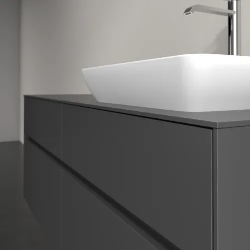 VILLEROY BOCH Toaletní skříňka Collaro, 4 výsuvy, 1400 x 548 x 500 mm, grafitová / grafitová #C11800VR, obrázek 5