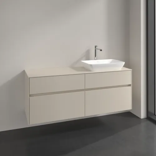 VILLEROY BOCH Toaletní skříňka Collaro, 4 výsuvy, 1400 x 548 x 500 mm, Cashmere Grey / Cashmere Grey #C11800VN, obrázek 2