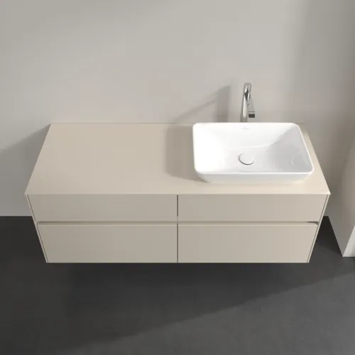 VILLEROY BOCH Toaletní skříňka Collaro, 4 výsuvy, 1400 x 548 x 500 mm, Cashmere Grey / Cashmere Grey #C11800VN, obrázek 4