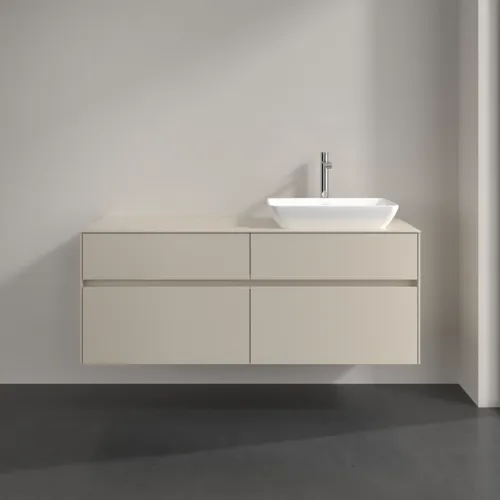 VILLEROY BOCH Toaletní skříňka Collaro, 4 výsuvy, 1400 x 548 x 500 mm, Cashmere Grey / Cashmere Grey #C11800VN, obrázek 3