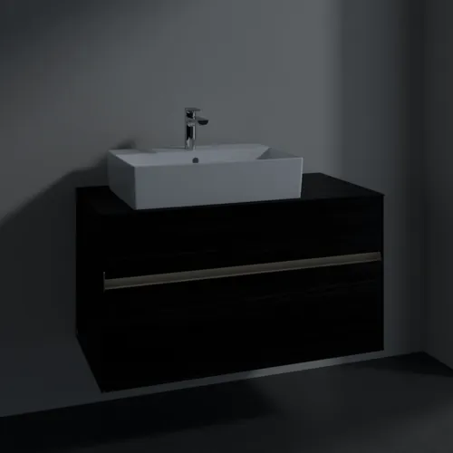 VILLEROY BOCH Toaletní skříňka Collaro, s osvětlením, 2 výsuvy, 1000 x 548 x 500 mm, černý dub / černý dub #C126B0AB, obrázek 5