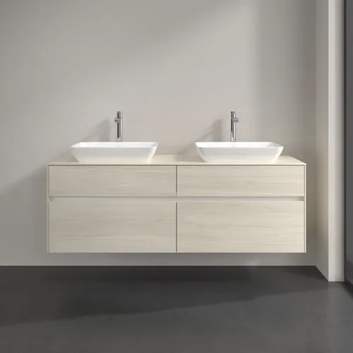 VILLEROY BOCH Toaletní skříňka Collaro, 4 výsuvy, 1600 x 548 x 500 mm, bílý dub / bílý dub #C12300AA, obrázek 3