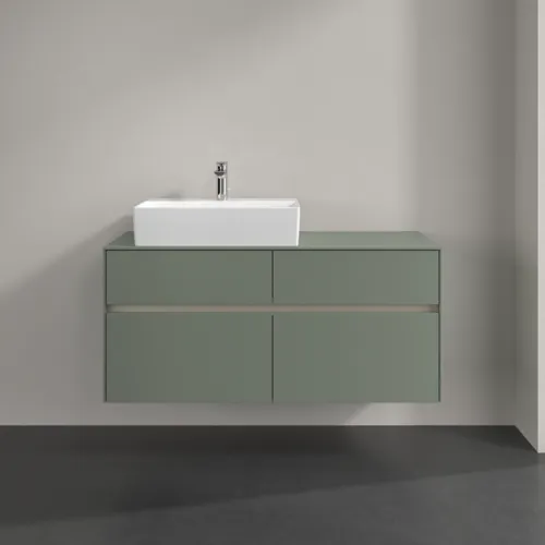 VILLEROY BOCH Toaletní skříňka Collaro, 4 výsuvy, 1200 x 548 x 500 mm, Soft Green / Soft Green #C12900AF, obrázek 3