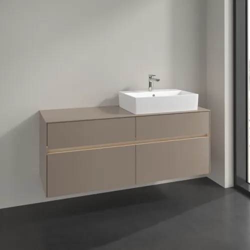 VILLEROY BOCH Toaletní skříňka Collaro, s osvětlením, 4 výsuvy, 1400 x 548 x 500 mm, taupe / taupe #C133B0VM, obrázek 2