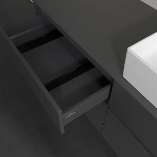 VILLEROY BOCH Collaro toaletní skříňka, s osvětlením, 4 výsuvy, 1400 x 548 x 500 mm, Grafit / Grafit #C133B0VR, obrázek 8