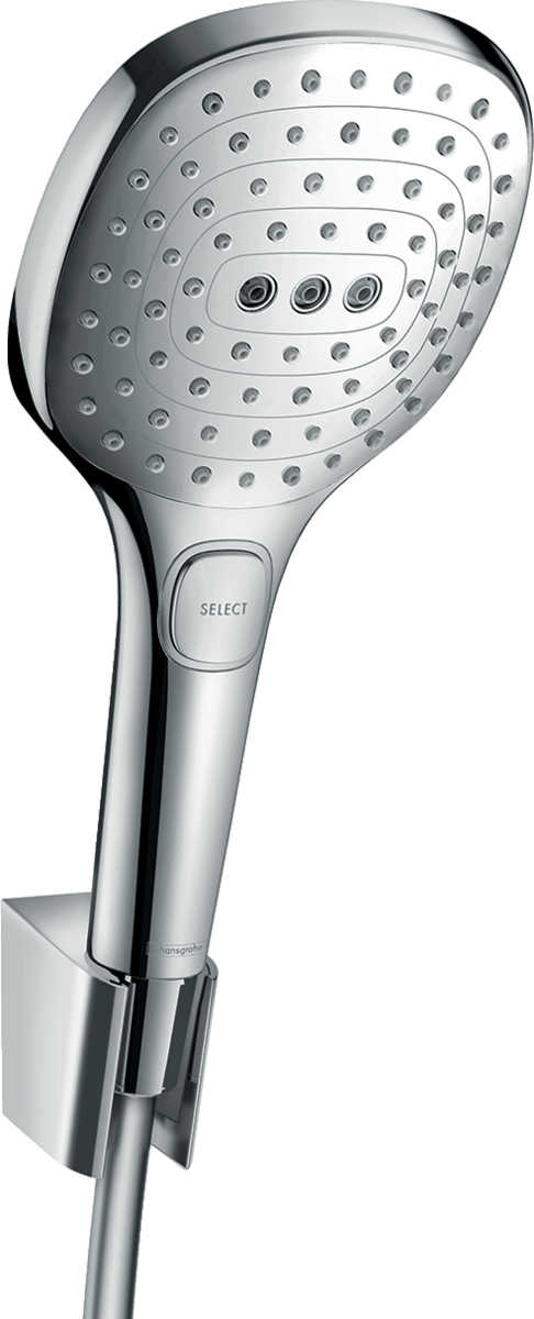 HANSGROHE Raindance Select E Sada se sprchovým držákem 120 3jet se sprchovou hadicí 160 cm #26720000 - chrom