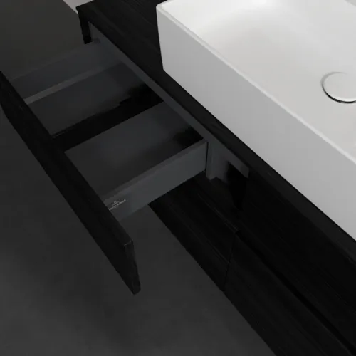 VILLEROY BOCH Toaletní skříňka Collaro, 4 výsuvy, 1200 x 548 x 500 mm, černý dub / černý dub #C12800AB, obrázek 7