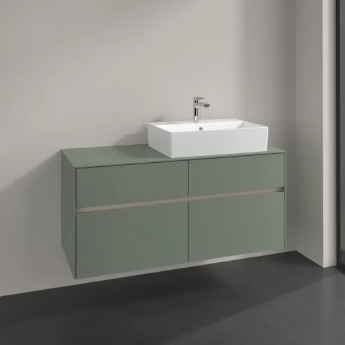 VILLEROY BOCH Toaletní skříňka Collaro, 4 výsuvy, 1200 x 548 x 500 mm, Soft Green / Soft Green #C13000AF, obrázek 2
