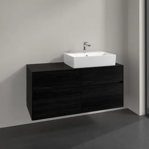 VILLEROY BOCH Toaletní skříňka Collaro, 4 výsuvy, 1200 x 548 x 500 mm, černý dub / černý dub #C13000AB, obrázek 2