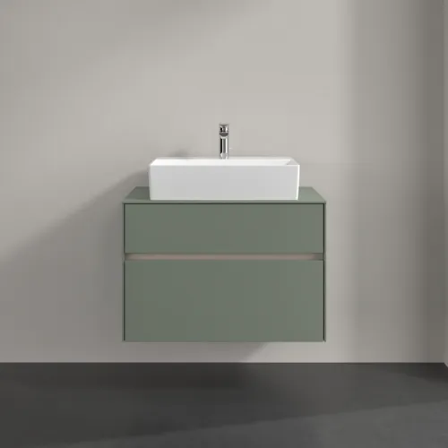 VILLEROY BOCH Toaletní skříňka Collaro, 2 výsuvy, 800 x 548 x 500 mm, Soft Green / Soft Green #C12400AF, obrázek 3
