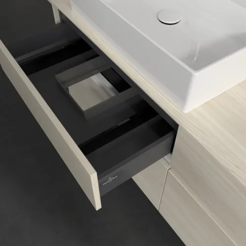 VILLEROY BOCH Toaletní skříňka Collaro, 4 výsuvy, 1400 x 548 x 500 mm, bílý dub / bílý dub #C13200AA, obrázek 7