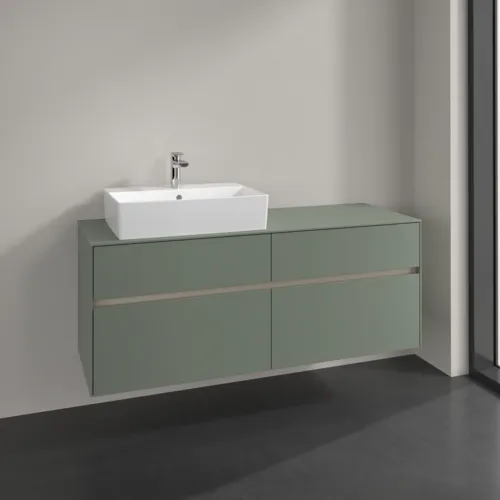 VILLEROY BOCH Toaletní skříňka Collaro, 4 výsuvy, 1400 x 548 x 500 mm, Soft Green / Soft Green #C13200AF, obrázek 2