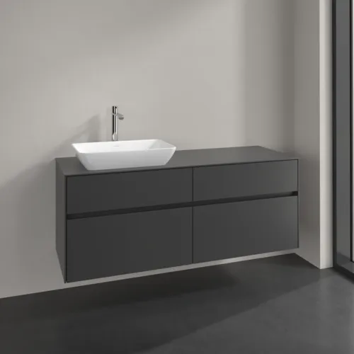 VILLEROY BOCH Toaletní skříňka Collaro, 4 výsuvy, 1400 x 548 x 500 mm, grafitová / grafitová #C11700VR, obrázek 2