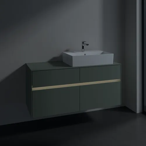 VILLEROY BOCH Toaletní skříňka Collaro, s osvětlením, 4 výsuvy, 1200 x 548 x 500 mm, Soft Green / Soft Green #C130B0AF, obrázek 5