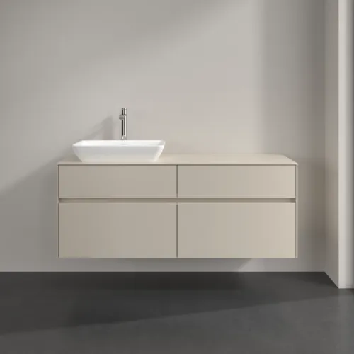 VILLEROY BOCH Toaletní skříňka Collaro, 4 výsuvy, 1400 x 548 x 500 mm, Cashmere Grey / Cashmere Grey #C11700VN, obrázek 3