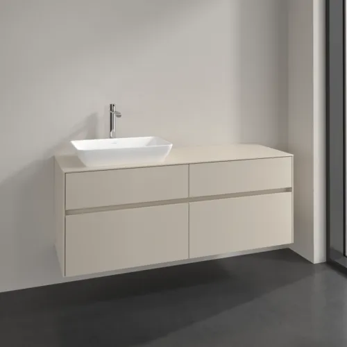 VILLEROY BOCH Toaletní skříňka Collaro, 4 výsuvy, 1400 x 548 x 500 mm, Cashmere Grey / Cashmere Grey #C11700VN, obrázek 2