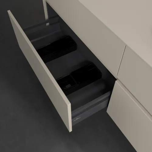 VILLEROY BOCH Toaletní skříňka Collaro, 4 výsuvy, 1600 x 548 x 500 mm, Cashmere Grey / Cashmere Grey #C12200VN, obrázek 6