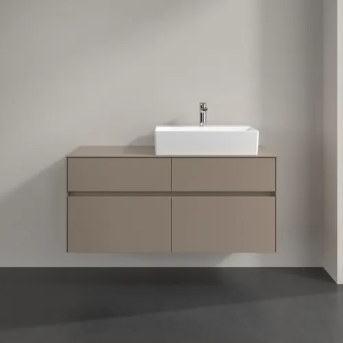 VILLEROY BOCH Toaletní skříňka Collaro, 4 výsuvy, 1200 x 548 x 500 mm, taupe / taupe #C13000VM, obrázek 3