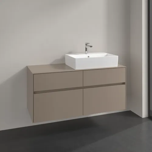VILLEROY BOCH Toaletní skříňka Collaro, 4 výsuvy, 1200 x 548 x 500 mm, taupe / taupe #C13000VM, obrázek 2