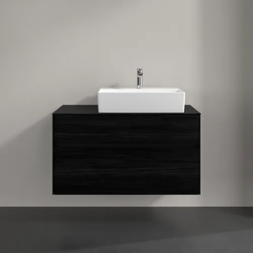 VILLEROY BOCH Toaletní skříňka Collaro, 2 výsuvy, 1000 x 548 x 500 mm, černý dub / černý dub #C12700AB, obrázek 3