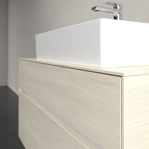VILLEROY BOCH Toaletní skříňka Collaro, 2 výsuvy, 1000 x 548 x 500 mm, bílý dub / bílý dub #C12700AA, obrázek 5