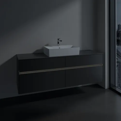 VILLEROY BOCH Toaletní skříňka Collaro, s osvětlením, 4 výsuvy, 1600 x 548 x 500 mm, Grafit / Grafit #C134B0VR, obrázek 5