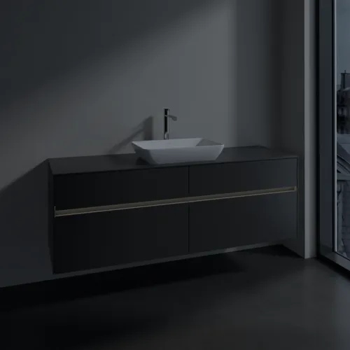 VILLEROY BOCH Toaletní skříňka Collaro, s osvětlením, 4 výsuvy, 1600 x 548 x 500 mm, Grafit / Grafit #C120B0VR, obrázek 5