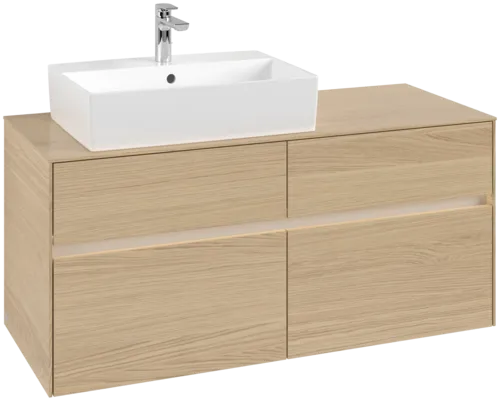 VILLEROY BOCH Toaletní skříňka Collaro, s osvětlením, 4 výsuvy, 1200 x 548 x 500 mm, severský dub / severský dub #C129B0VJ