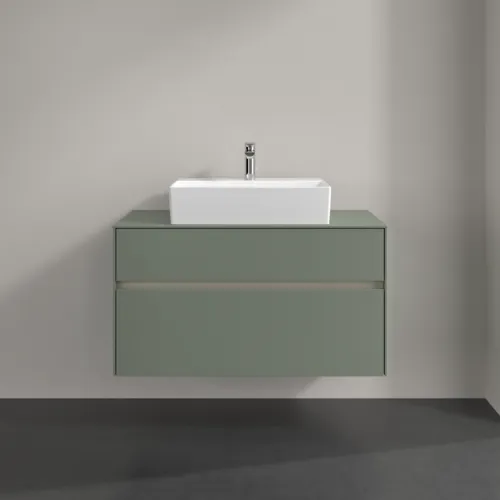 VILLEROY BOCH Toaletní skříňka Collaro, 2 výsuvy, 1000 x 548 x 500 mm, Soft Green / Soft Green #C12500AF, obrázek 3