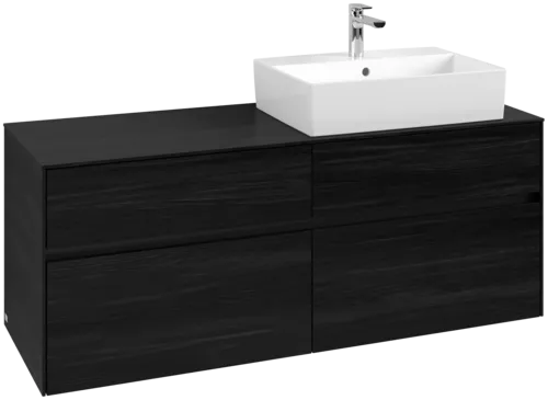 VILLEROY BOCH Toaletní skříňka Collaro, 4 výsuvy, 1400 x 548 x 500 mm, černý dub / černý dub #C13300AB