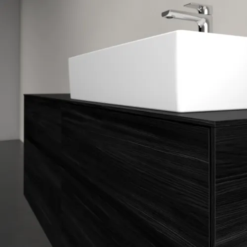 VILLEROY BOCH Toaletní skříňka Collaro, 4 výsuvy, 1400 x 548 x 500 mm, černý dub / černý dub #C13300AB, obrázek 5