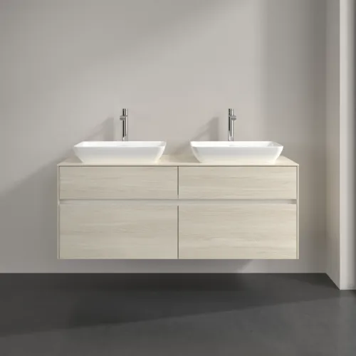 VILLEROY BOCH Toaletní skříňka Collaro, 4 výsuvy, 1400 x 548 x 500 mm, bílý dub / bílý dub #C11900AA, obrázek 3