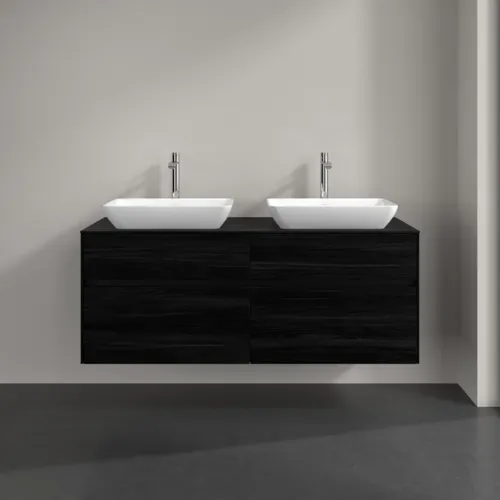 VILLEROY BOCH Toaletní skříňka Collaro, 4 výsuvy, 1400 x 548 x 500 mm, černý dub / černý dub #C11900AB, obrázek 3