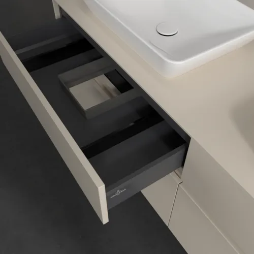 VILLEROY BOCH Toaletní skříňka Collaro, 4 výsuvy, 1600 x 548 x 500 mm, Cashmere Grey / Cashmere Grey #C12300VN, obrázek 7