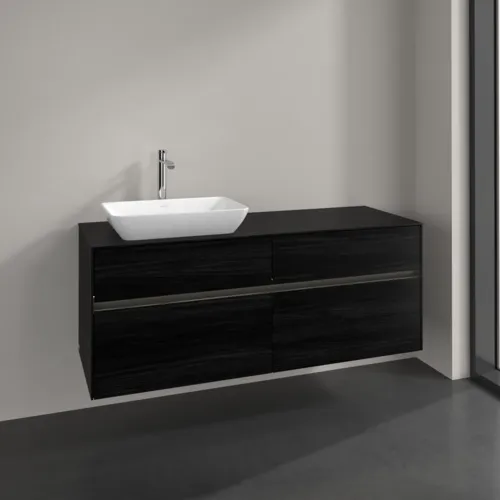 VILLEROY BOCH Toaletní skříňka Collaro, s osvětlením, 4 výsuvy, 1400 x 548 x 500 mm, černý dub / černý dub #C117B0AB, obrázek 2