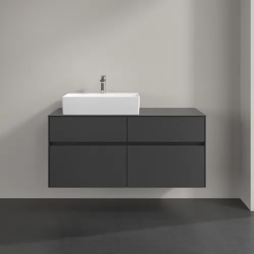VILLEROY BOCH Collaro toaletní skříňka, s osvětlením, 4 výsuvy, 1200 x 548 x 500 mm, Grafit / Grafit #C129B0VR, obrázek 3