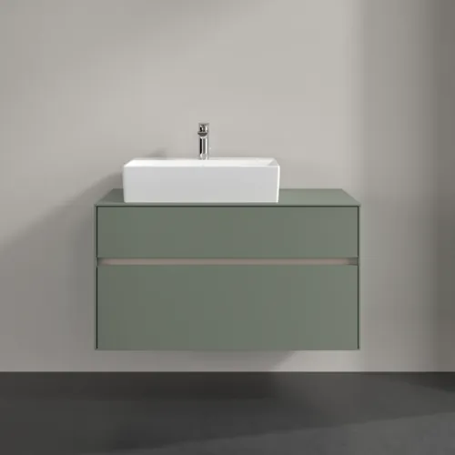 VILLEROY BOCH Toaletní skříňka Collaro, 2 výsuvy, 1000 x 548 x 500 mm, Soft Green / Soft Green #C12600AF, obrázek 3