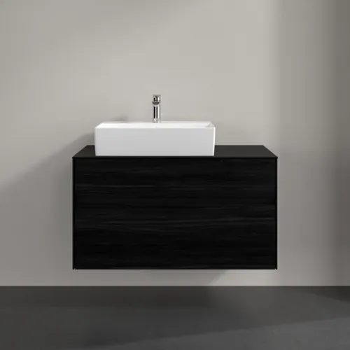 VILLEROY BOCH Toaletní skříňka Collaro, 2 výsuvy, 1000 x 548 x 500 mm, černý dub / černý dub #C12600AB, obrázek 3