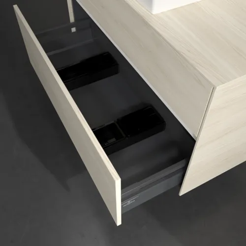 VILLEROY BOCH Toaletní skříňka Collaro, 2 výsuvy, 1000 x 548 x 500 mm, bílý dub / bílý dub #C12600AA, obrázek 6